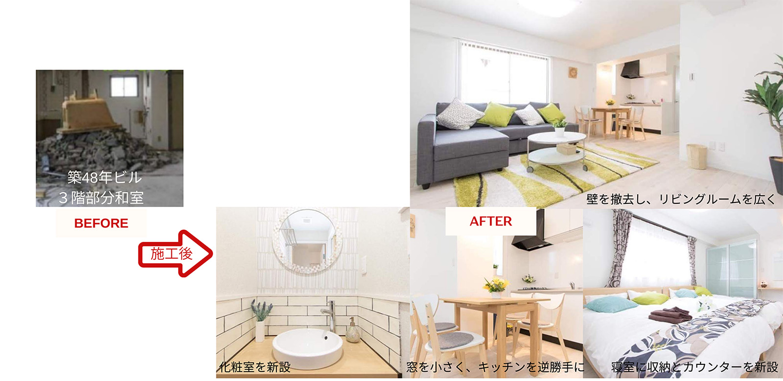 民泊（和室➡洋室）ホームステージング M様＠京都三条 施工事例